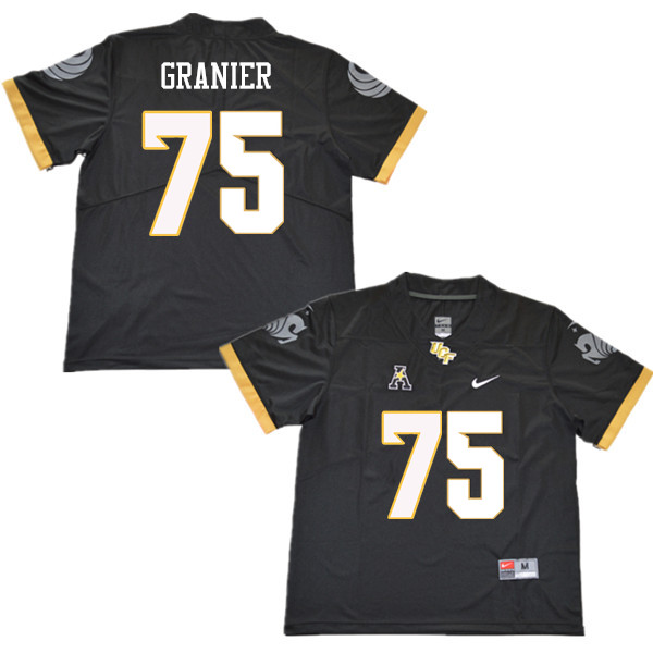 Men #75 Bailey Granier UCF Knights College Football Jerseys Sale-Black